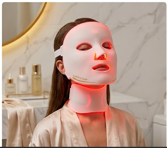 LuminaGlow™ - Maschera Facciale Terapia LED 7 Colori (Viso e Collo)